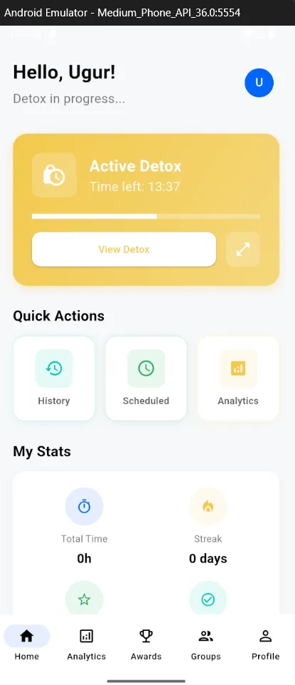 Digital Detox Uygulaması Uygulama Ekran Görüntüsü 15