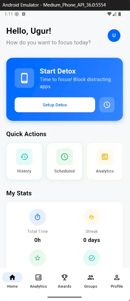 Digital Detox Uygulaması Uygulama Ekran Görüntüsü 5