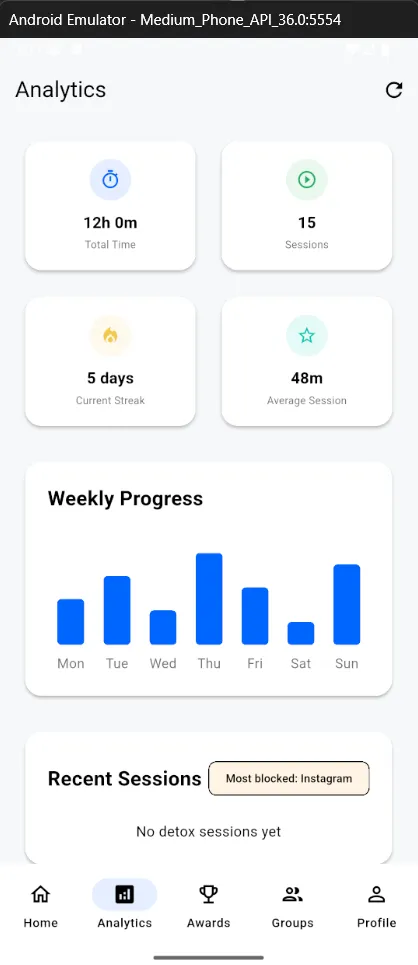 Digital Detox Uygulaması Uygulama Ekran Görüntüsü 6