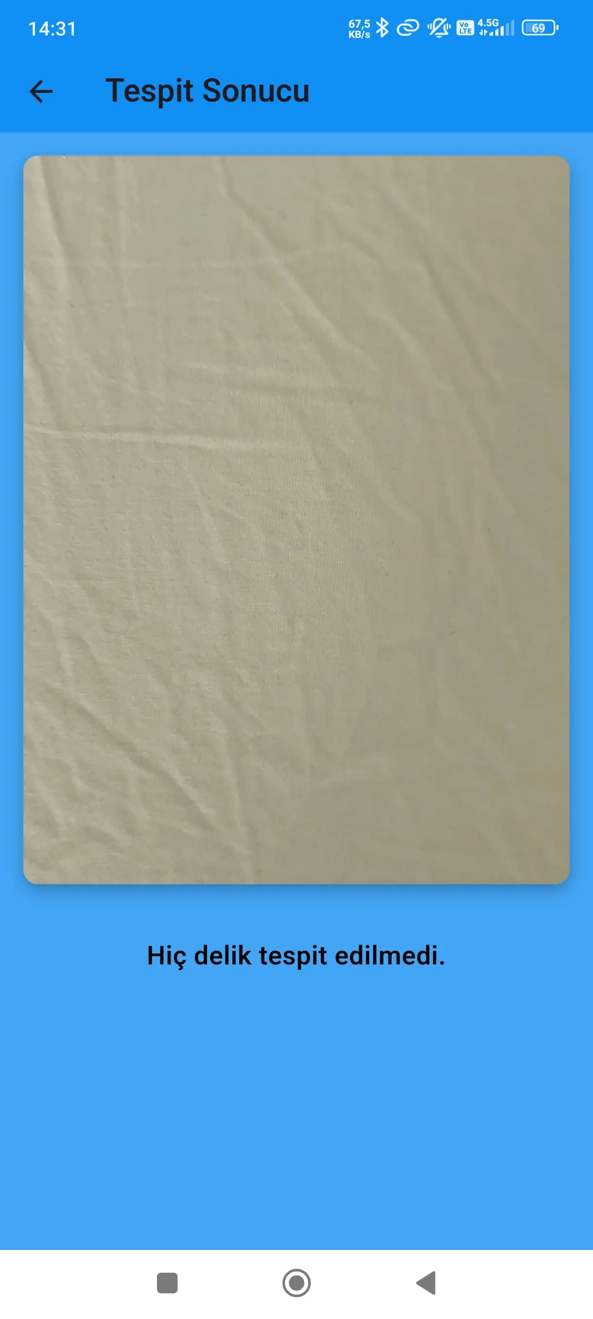 Kumaş Kusur Tespiti Uygulama Ekran Görüntüsü 5