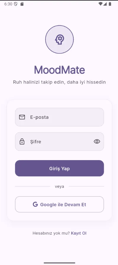 Mood Tracker Modernizasyonu Uygulama Ekran Görüntüsü 1