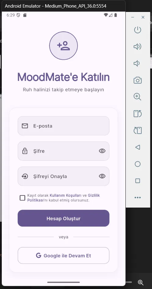Mood Tracker Modernizasyonu Uygulama Ekran Görüntüsü 2