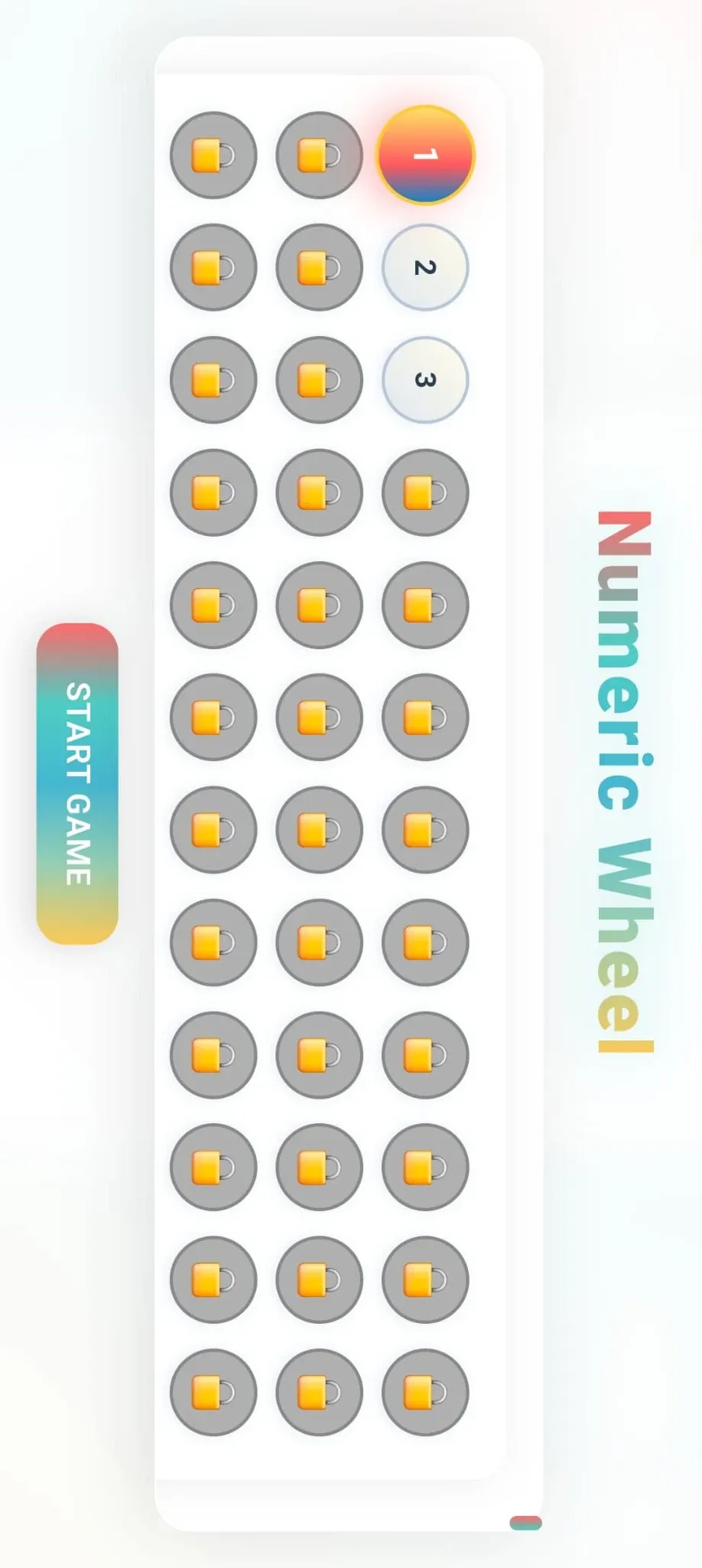 Numeric Wheel - Puzzle Oyunu Uygulama Ekran Görüntüsü 2